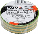 Izolační páska elektrikářská PVC 19mm / 20m žluto-zelená Yato