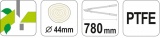 Nůžky na větve 780mm (průměr 44mm) šikmý stříh Yato