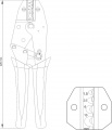 Kleště konektorové 230mm, 22-8(AWG), 1,5-10,00mm2 Yato