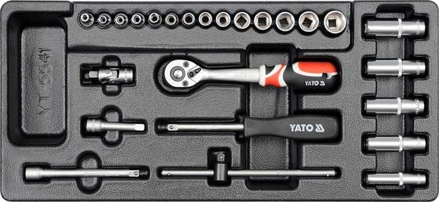 Vložka do zásuvky - klíče nástrčné 25ks 3,5-14mm Yato