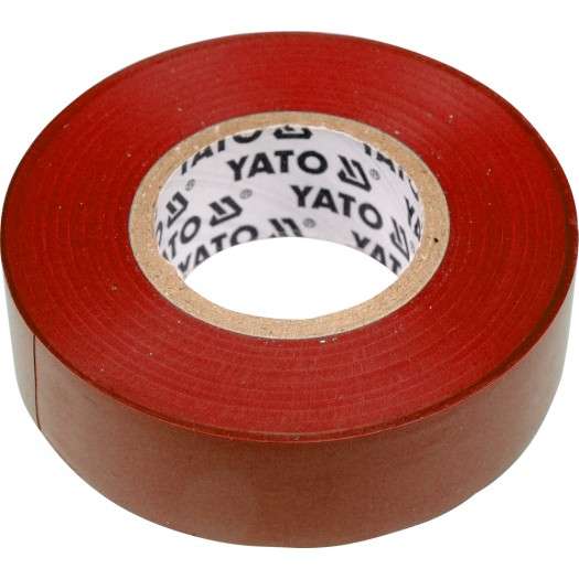 Páska izolační 19 x 0,13 mm x 20 m červená Yato