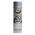 K2 SILVER LACQUER FOR WHEELS RALLY 500 ml - stříbrný lak na kola K 2