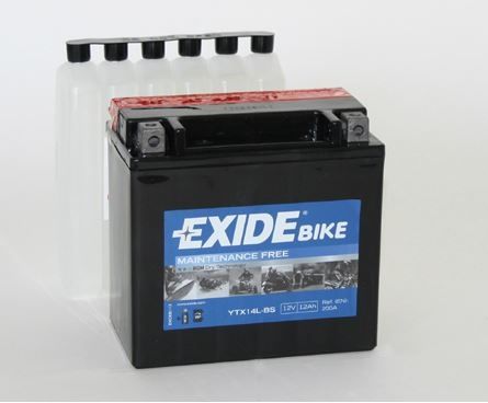 Motobaterie Exide AGM EXETX14L-BS- s náplní, 12Ah