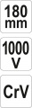 Kleště štípací boční 180mm VDE (1000V) Yato