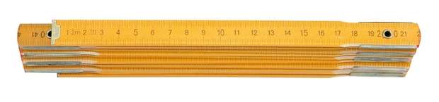 Metr skládací 1 m dřevěný žlutý Vorel