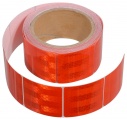 Samolepící páska reflexní dělená 5m x 5cm červená (role 5m) Compass