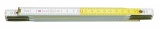 Metr skládací 1 m dřevěný bílo - žlutý Vorel