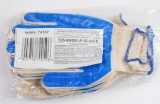 Rukavice pracovní bavlněné potažené PVC 5 párů Vorel