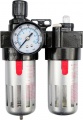 Regulátor tlaku vzduchu 1/2", 0-1MPa, s filtrem a přimazáváním Vorel